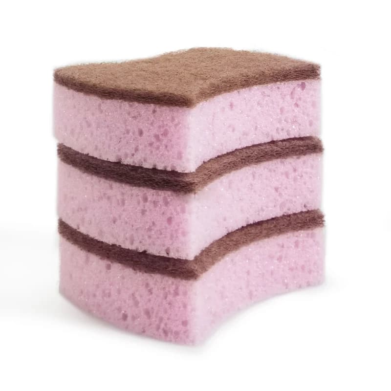 Brand New Product Explosive New Products Good Helper for Kitchen Cleaning Pink Waist Shaped Sponge Cleaning Cloth