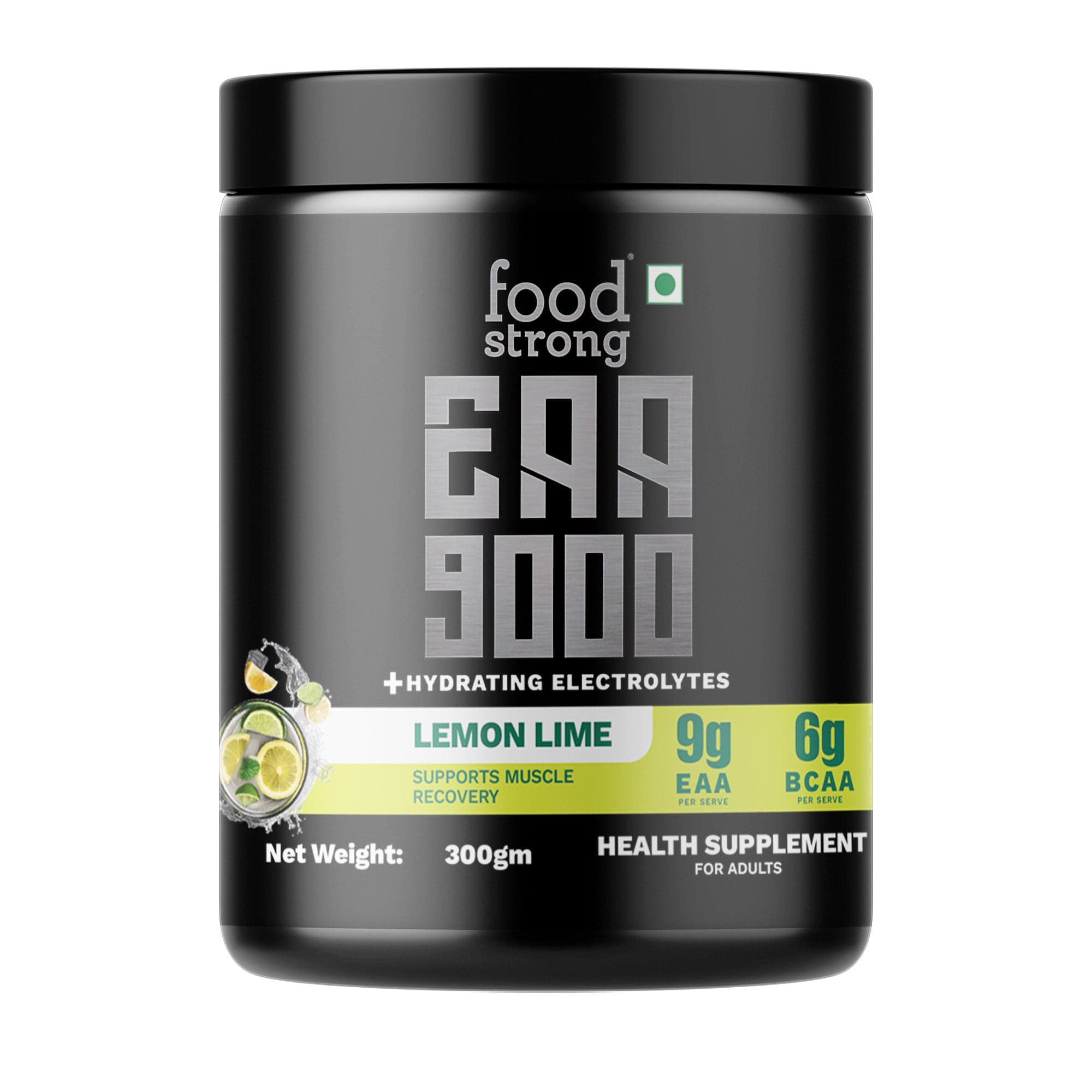 Food Strong EAA 9000 with Hydrating Electrolytes- Lemon Lime Flavour