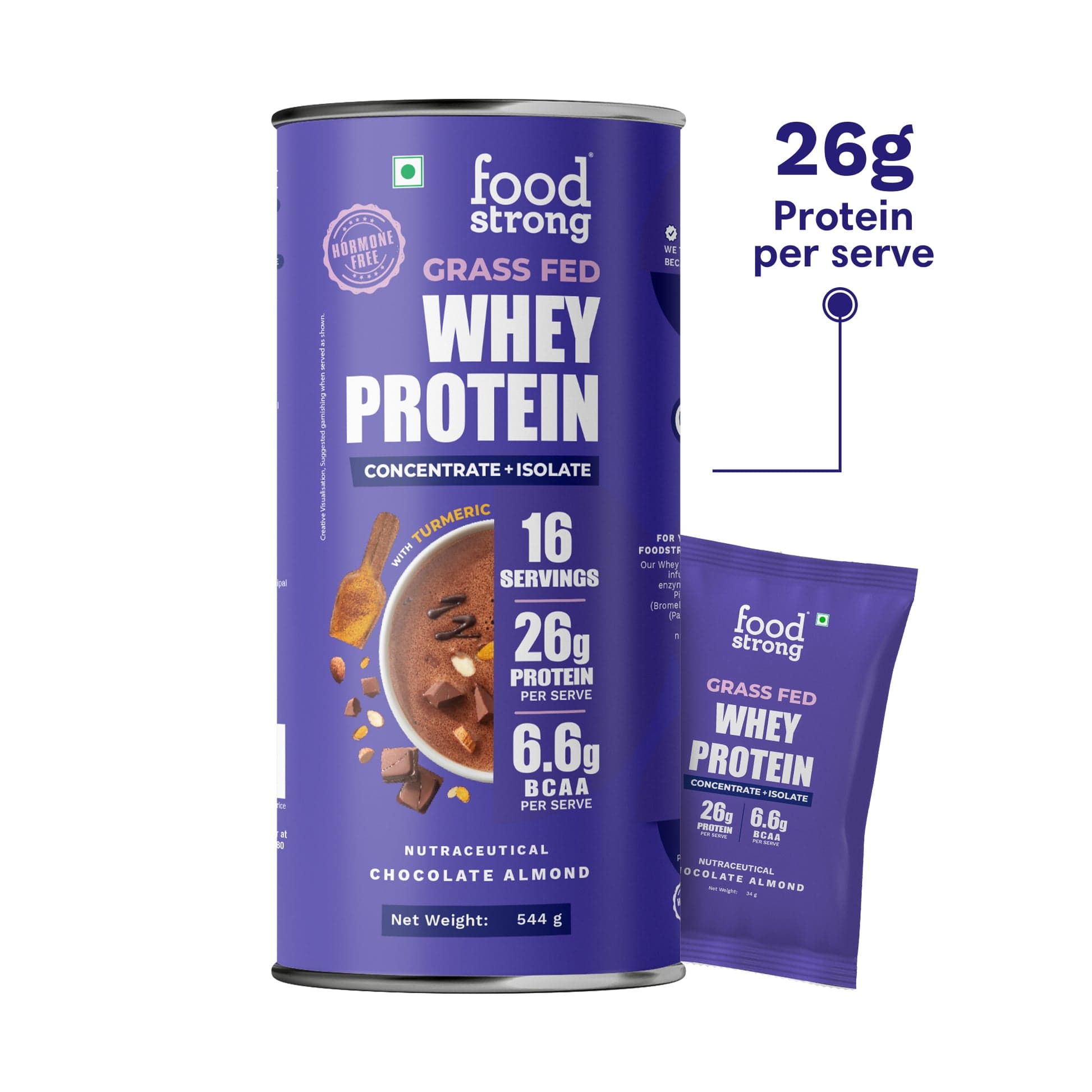 Food Strong Whey Protein | Chocolate Almond