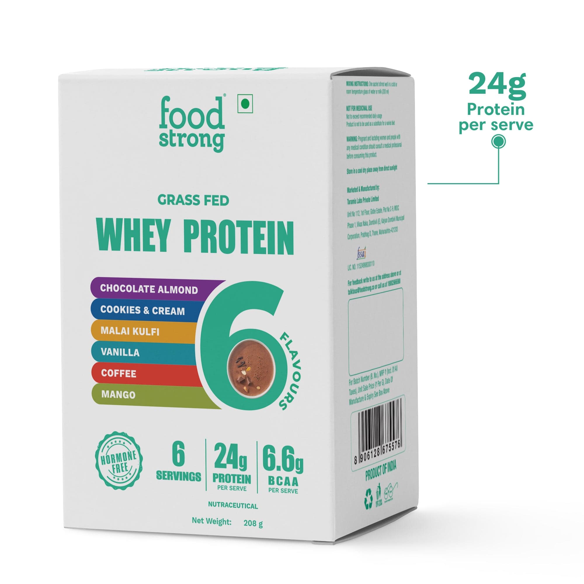 Food Strong Whey Protein | Rainbow Pack of 6